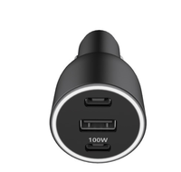 Penjualan laris adaptor pengisi daya mobil USB 100W 3 port pengisian cepat mobil QC3.0 telepon Universal