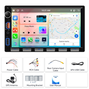 <span class=keywords><strong>Autoradio</strong></span> Android Podofo 7 pouces avec écran tactile IPS, 6+128 Go, CarPlay, Android Auto, GPS, WiFi, FM, RDS, <span class=keywords><strong>USB</strong></span>, avec clavier piano, OEM/ODM Factory - Product Image 6