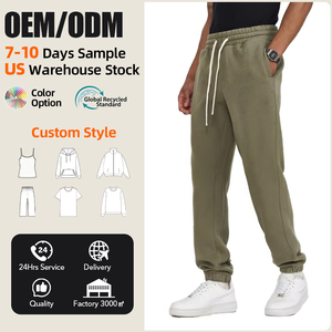 Pantalon de survêtement Essentials pour homme, coupe ample, style <span class=keywords><strong>cargo</strong></span> multi-poches, jambes larges, joggers avec <span class=keywords><strong>bas</strong></span> de pantalon resserré - Product Image 1