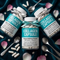 Complément de capsules de collagène pour l'éclat de la peau avec complexe multi-beauté pour femmes (cheveux, ongles, articulations) 60 capsules 30g OEM ODM