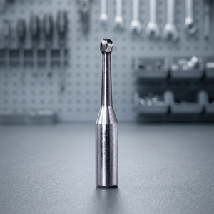 Marca de la Casa RA # Paquete de 4 fresas de carburo de baja velocidad con cierre, duraderas, metálicas, plateadas, diámetro de cabeza de 1.8 mm, para turbina manual - Product Image 3