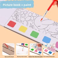 Livre de coloriage en gros pour enfants, livre de coloriage à l'aquarelle, notes autocollantes, livre de dessin graffiti, livre de peinture à faire soi-même pour enfants