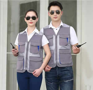 大口袋防水定制徽标长袖男女通用涤纶高可见度安全反光背心夹克 - Product Image 4