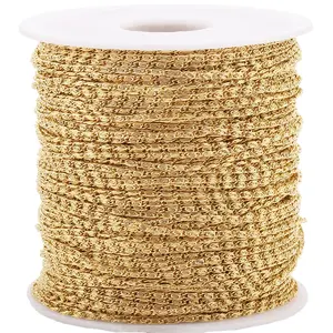 B334 non tarnish gold plating wrap net stainless steel chain for necklace accessory Jewelry Findings Components