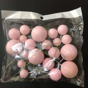 Bolas de Espuma Coloridas para Decoración de Pasteles, Bolas de Pastel de Colores para Baby Shower, Boda, Fiesta de Cumpleaños, Decoración de Pasteles, 20 Unidades por Bolsa - Product Image 3