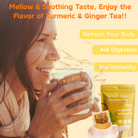 Tisane au Curcuma, Gingembre et Cannelle en Sachets – Infusion Apaisante pour Femmes, Idéale pour le Sommeil et la Détente – Meilleure Vente