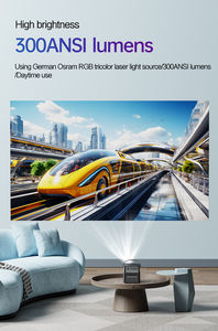 Mini vidéoprojecteur intelligent <span class=keywords><strong>Android</strong></span> 9 rechargeable DLP WiFi 6 BT 4K 1080P 300ANSI 4K-Laser 3D portable pour cinéma maison - Product Image 6