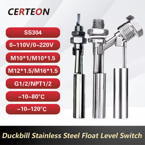 مستشعر مستوى الماء من الفولاذ المقاوم عالي الحساسية مع وحدة تحكم ومفتاح عوامة تلقائي - Product Image 6