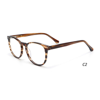 U-Top à la mode forme ronde lunettes acétate optique lecture lunettes cadre hommes femmes unisexe lunettes cadres