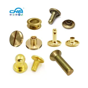 Factory wholesale Direct metal rivets Various Styles Custom Brass Rivet Logo for Shoes