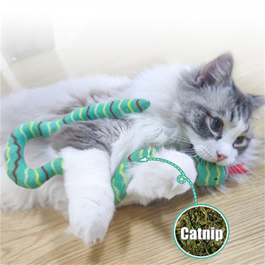 Giocattolo Interattivo per Gatti a Forma di Serpente Gluttonoso in Peluche con Erba <span class=keywords><strong>Gatta</strong></span>, Resistente ai Morsi, Regalo per Gatti - Product Image 2