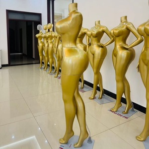 Nueva Figura de Exhibición de Cuerpo Completo de FRP para Mujer, Talla Extra Grande, con Cintura Delgada, Pecho Grande y Glúteos Grandes, en Pose de Pie con Cabeza, para Escaparate - Product Image 6