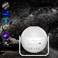 Projecteur de planétarium LED veilleuse nébuleuse lune planète Aurora 360 projecteur de galaxie à mise au point rotative