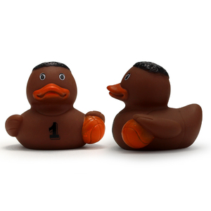 Giocattolo Anatra di Gomma a Forma di Pallone <span class=keywords><strong>da</strong></span> <span class=keywords><strong>Basket</strong></span>, Design Sportivo Bestseller, Logo Personalizzabile, Giocattolo <span class=keywords><strong>da</strong></span> Vasca - Product Image 1