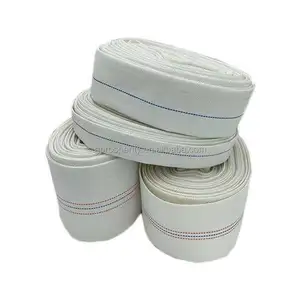 Factory direct Supplier pvc flexible fire hose Diameter 4inch polyester filament canvas fire fighting hose with Sprayer Head