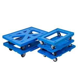 उच्च गुणवत्ता वाले पीपी इंजेक्शन मोल्डिंग चार पहिया मजबूत लोडिंग क्षमता औद्योगिक उपयोग प्लास्टिक उपकरण मंच ट्रॉली कटिंग - Product Image 5