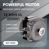 Ventilateur de refroidissement personnalisé pour moteur asynchrone monophasé pour la réfrigération des congélateurs 115-120V