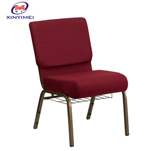 Chaise empilable à cadre en fer <span class=keywords><strong>et</strong></span> coussin moelleux pour église, auditorium, hôtel, théâtre - Mobilier de théâtre commercial - Product Image 5