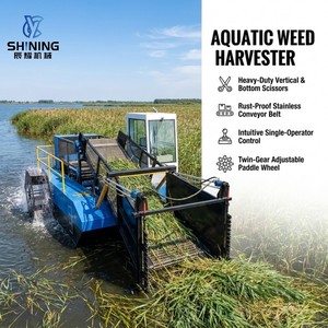 Machine à couper les plantes aquatiques avec fonction de récolte de jacinthe <span class=keywords><strong>d</strong></span>'<span class=keywords><strong>eau</strong></span> <span class=keywords><strong>pour</strong></span> le nettoyage des lacs et des réservoirs en Amérique du Sud - Product Image 1