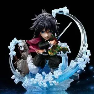 Modèle de jouet d'anime en PVC rose flamme mignon de 13 cm, état neuf, échelle 1:1, figurine d'action, emballage en boîte de couleur pour enfants, bureau - Product Image 1