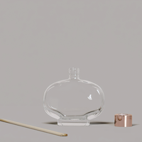 Bouteilles diffuseurs en verre ovales personnalisées en usine, de 50 ml à 300 ml, pot d'aromathérapie, logo et couleur personnalisés disponibles