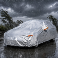 Housse de voiture imperméable et résistante aux UV en tissu composite 170T Spunlace, anti-poussière, avec coutures double couche – Accessoires automobiles