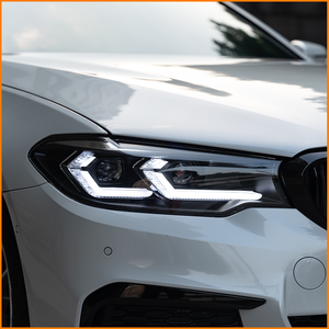 Para <span class=keywords><strong>BMW</strong></span> Serie 5 G30 G38 2018-2020, Conjunto de Faros Delanteros con Proyector Láser Bi-LED Doble Estilo M3 CS, Señal de Giro Secuencial DRL - Product Image 5