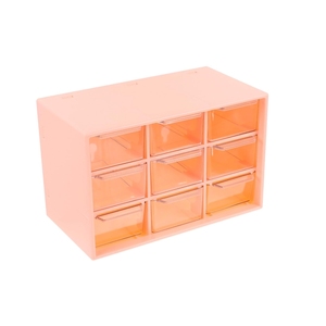 Organizzatore con Cassetti in Plastica Rosa SC ECOMMERCE Modello 8U-0XB9-VVNB 17,8x11,7x9,7 cm per Casa e Accessori Cosmetici 1 Scatola - Product Image 1
