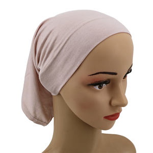 Bonnet en coton sous l'écharpe <span class=keywords><strong>chapeau</strong></span> couvre-chef en coton intérieur musulman intérieur hijabs casquette turban pour femmes - Product Image 3