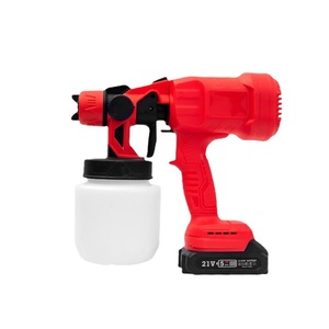 Pistola de Pintura Portátil de Iones de Litio para Pequeños Proyectos de Bricolaje, Pintura de Látex, Uso Doméstico e Industrial, Alimentación por Aspiración, 1 Sp - Product Image 6