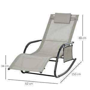 Precio de fábrica Respaldo ajustable Salón portátil Cama de mar plegable Tumbona Reclinable Sillas de playa para exteriores - Product Image 6