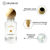 Flacon d'échantillon de parfum personnalisé de 30 ml avec boîte et bouchons