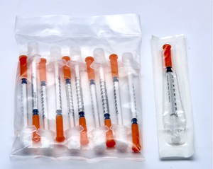 BERPU Muestra Gratuita Jeringa de Insulina Desechable Estéril de Alta Calidad 0.3cc 0.5cc 1cc U-100 U-40 para Inyección Diabética - Product Image 4