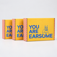 Boîte d'expédition en carton ondulé pour produits pour animaux de compagnie, impression couleur personnalisée, vente en gros, design aux couleurs vives