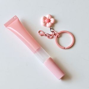 Gloss à lèvres rose clair en tube souple de 10 ml, recyclable, matériau personnalisé, impression de logo personnalisée - Product Image 2