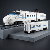 12002 12002CX Harmony CRH2 EMU Train à grande vitesse, modèle ferroviaire mondial, jouets éducatifs en plastique à construire soi-même pour enfants, blocs de construction de train 1808