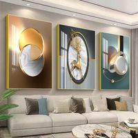 Décoration de chambre d'hôtel personnalisée en gros abstrait toile art mural encadré photo poster impression photo porcelaine cristal