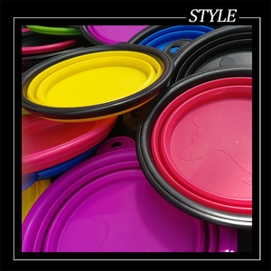 Taşınabilir Anti-tip silikon katlanır köpek kase plastik kedi maması & su kasesi Canine & Feline Pet sahipleri için arkadaşı - Product Image 4