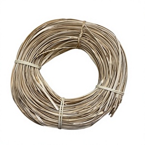 Vietnamese Bleached Round Edge Rattan Core Flat Rattan Split 2mm 2.5mm Cane Webbing <b>Material</b> for Garden Furniture Handicraft - Product Image 1