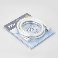 Tuyau de douche en PVC gris argenté, flexible, anti-emmêlement, avec filtre pour pomme de douche, durable pour salle de bain