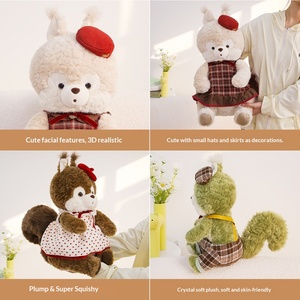 Adorable Peluche Souris <span class=keywords><strong>Dessin</strong></span> <span class=keywords><strong>Animé</strong></span> Série <span class=keywords><strong>Noisette</strong></span>, Rembourrée en Coton PP Ultra Douce, Jouet Tendance pour Bébé, Cadeau de Nouvel An et d'Anniversaire - Product Image 3