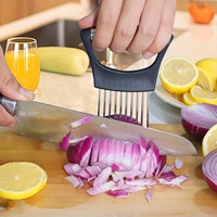 Food Grade Ui Houder Snijmachine Snijden Tomaat Aardappel Gereedschap Rvs Ui Cutter Houder Losse Vlees Naald