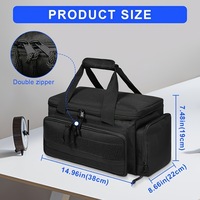 Kit d'outils de travail du bois électricien noir de vente chaude sac de rangement sac à outils