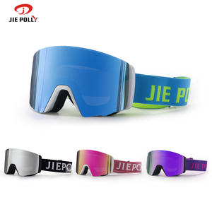 نظارات رياضية ثلجية فاخرة مضادة للضباب بشعار OEM مخصص وعدسات مغناطيسية خارجية ملونة بالضوء نظارات تزلج Otg معدات التزلج على الجل - Product Image 6