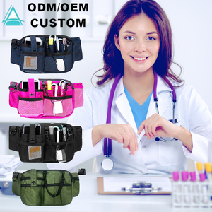Bolsa de <span class=keywords><strong>enfermera</strong></span> con soporte de cinta, bolsa de cinturón de bolsillo de equipo médico de varios compartimentos bolsa organizadora de enfermería para suministros médicos - Product Image 1