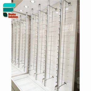 Thiết Bị Trưng Bày Quang Học Thanh Trưng Bày Kính Mắt Gắn Tường Bằng Thép Không Gỉ Giá Trưng Bày Kính Mắt Kệ Kính Mắt Led Có Ngăn Kéo - Product Image 4