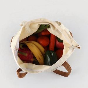 Wholesale Custom Printed Logo Reusable Colors Stitching <b>Large</b> Capacity Cotton <b>Canvas</b> Shopping Tote <b>Bag</b> Letter Pattern Custom - Product Image 6