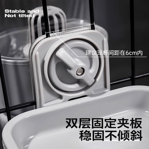 Dispensador de agua montado en la pared Hoopet con filtro para gatos, jaula para mascotas, alimentación automática, material ABS - Product Image 4