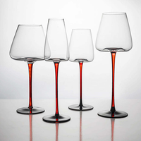 Verres à vin en cristal de qualité supérieure, verres à vin à long pied soufflés à la main, verrerie de marque, gobelet à vin rouge et blanc de luxe