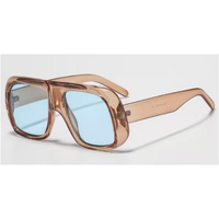 QSKY 5723 Nouveauté Lunettes de soleil carrées tendance pour femmes Logo personnalisé Lunettes de soleil surdimensionnées UV400